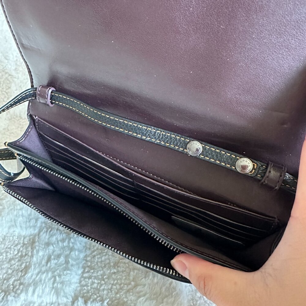 NWT! Coach F88921 Star Wars Hayden Foldover Crossbody Clutch In Signature Canvas - Picture 8 of 14
